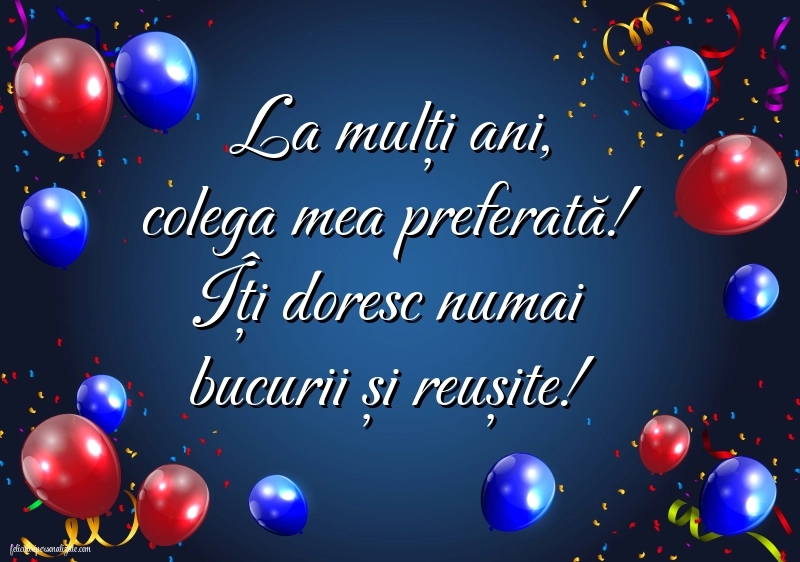 Imagini de LA MULȚI ANI pentru colega de clasă: Baloane