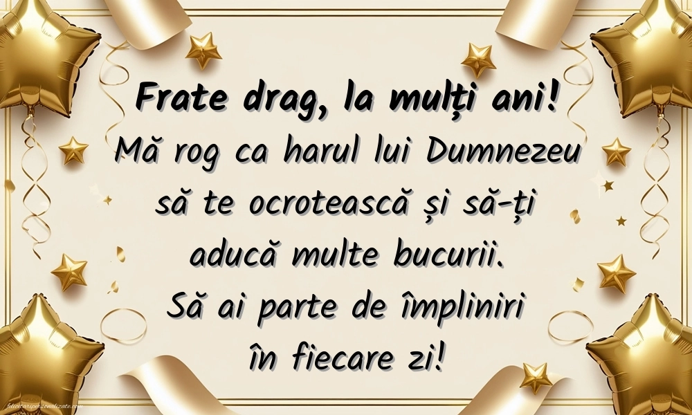 Imagini cu mesaje creștine de LA MULȚI ANI pentru Frate: Confetti