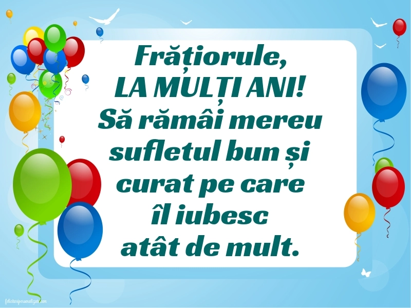 Imagini cu mesaje de LA MULȚI ANI pentru fratele meu mai mic: Baloane