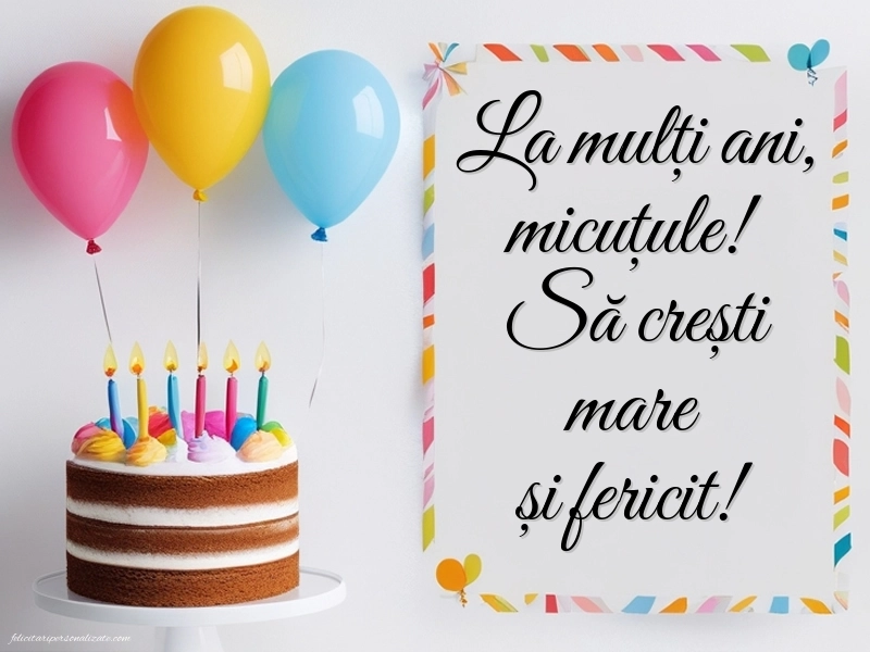 Imagini cu mesaje de LA MULȚI ANI pentru fratele meu mai mic: Tort și baloane