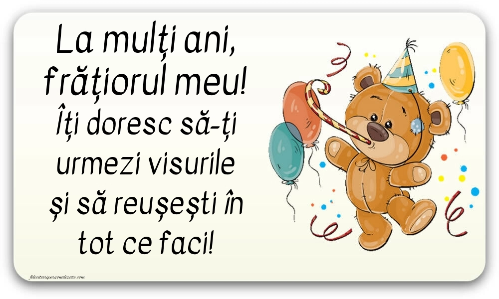 Imagini cu mesaje de LA MULȚI ANI pentru fratele meu mai mic: Baloane