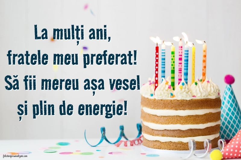 Imagini cu mesaje de LA MULȚI ANI pentru fratele meu mai mic: Tort
