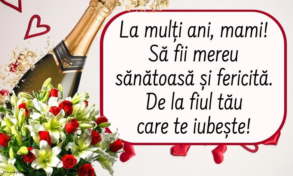 Imagini de LA MULȚI ANI de la Fiu pentru Mamă: Flori