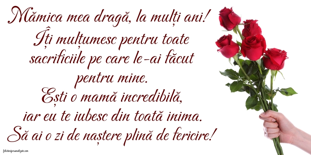 Imagini de LA MULȚI ANI de la Fiu pentru Mamă: Flori