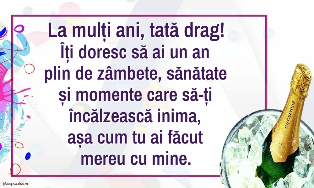 Imagini de LA MULȚI ANI de la Fiică pentru Tată: Șampanie