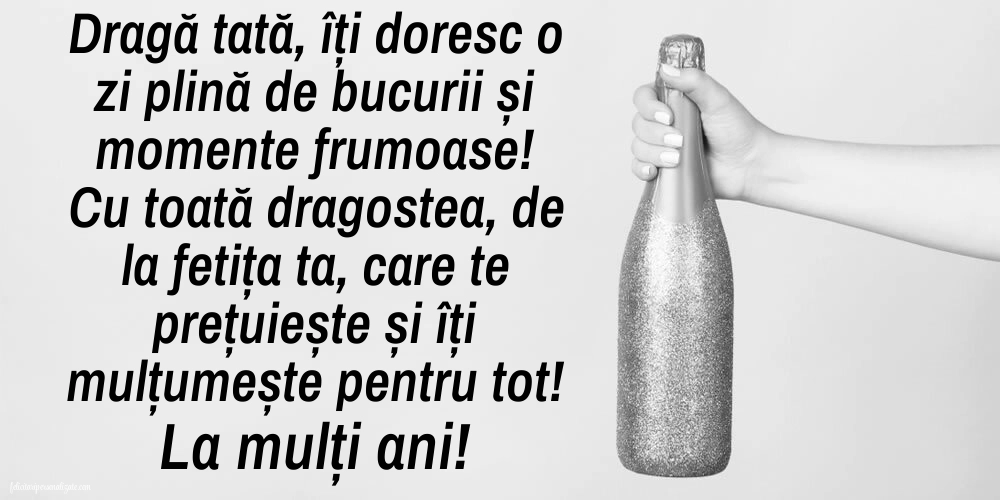 Imagini de LA MULȚI ANI de la Fiică pentru Tată: Șampanie