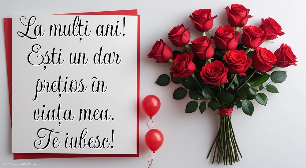 Imagini de LA MULȚI ANI pentru sora mai mică: Trandafiri și baloane
