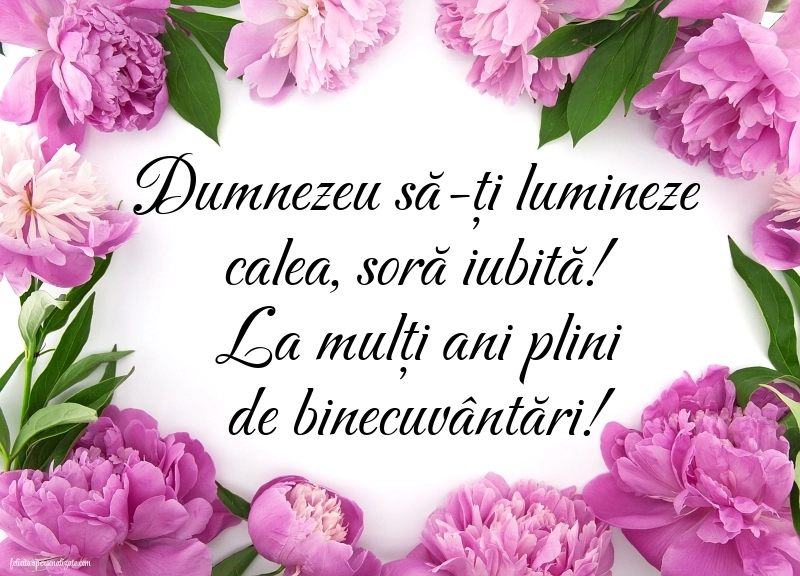 Imagini de LA MULȚI ANI pentru Soră cu mesaje creștine: Flori