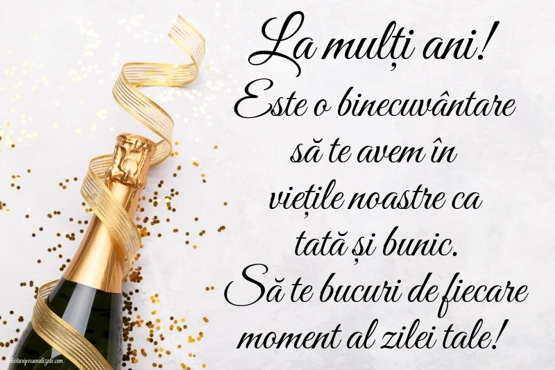 Imagini de La Mulți Ani pentru Tată și Bunic: Șampanie