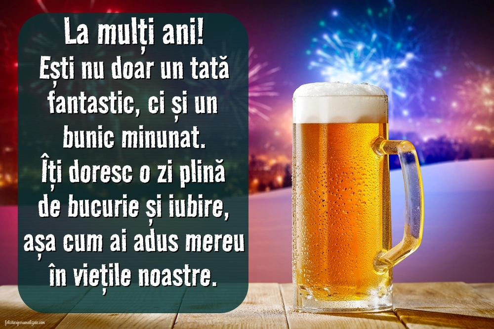 Imagini de La Mulți Ani pentru Tată și Bunic: Șampanie