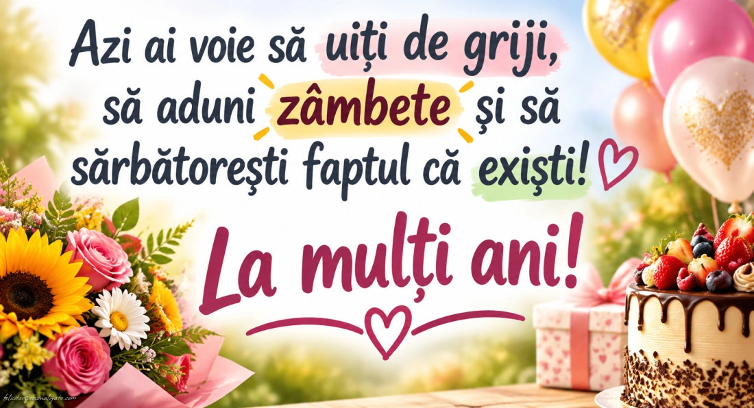 Felicitări cu mesaje pentru aniversare: 