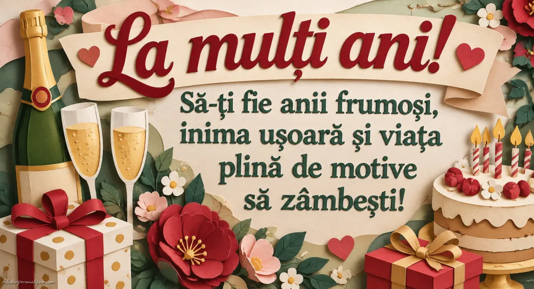 Felicitări cu mesaje pentru aniversare: 