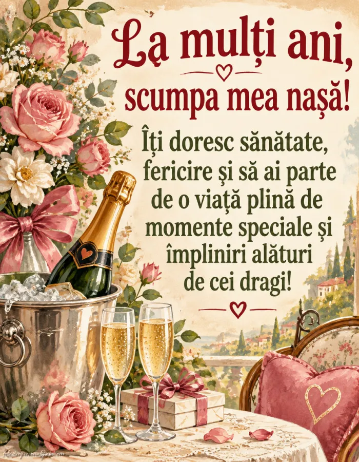 Felicitări și Imagini de Ziua de Naștere pentru Nașă: 