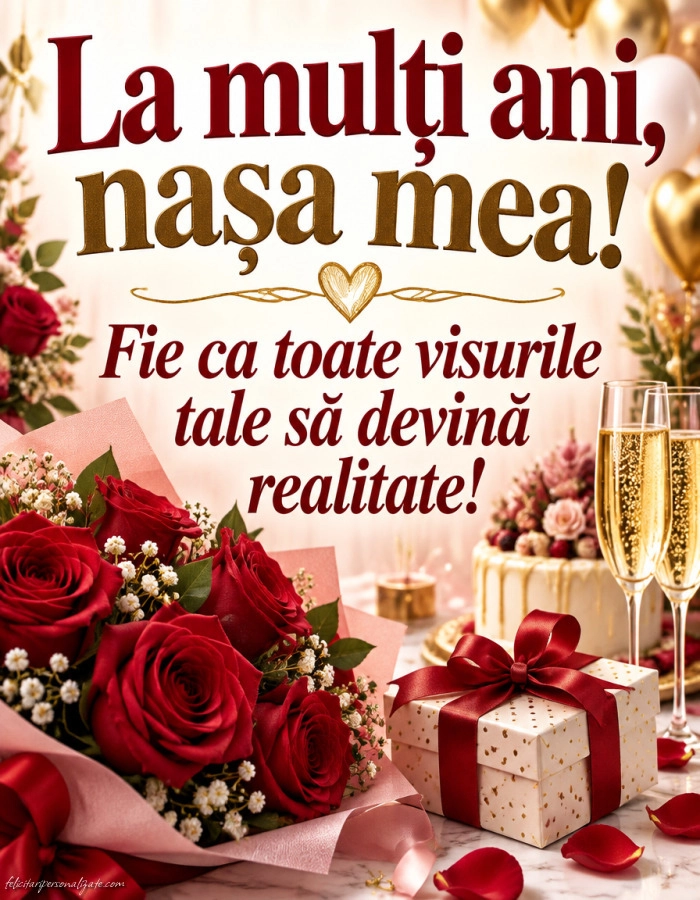 Felicitări și Imagini de Ziua de Naștere pentru Nașă: 