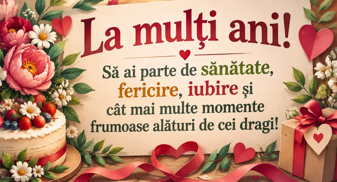 Felicitări cu mesaje pentru aniversare: 