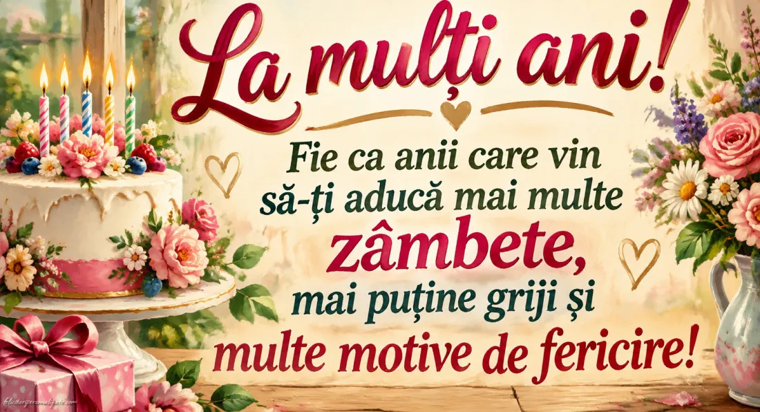 Felicitări cu mesaje pentru aniversare: 