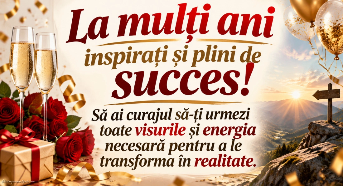 Felicitări cu mesaje pentru aniversare: 
