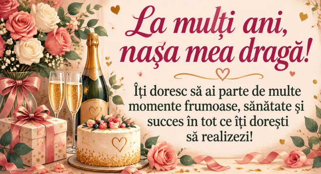Felicitări și Imagini de Ziua de Naștere pentru Nașă: 