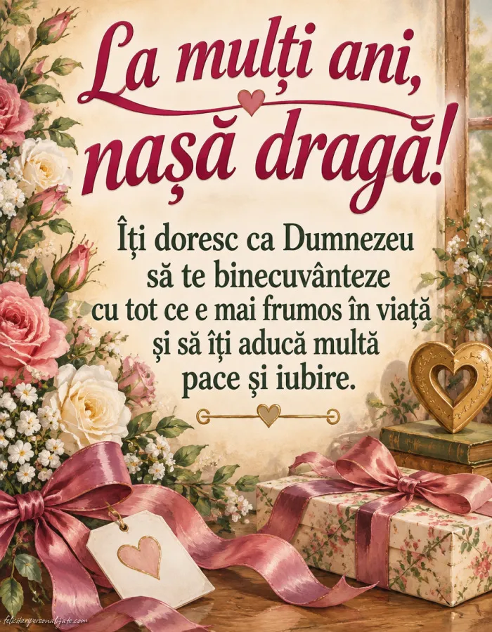 Felicitări și Imagini de Ziua de Naștere pentru Nașă: 