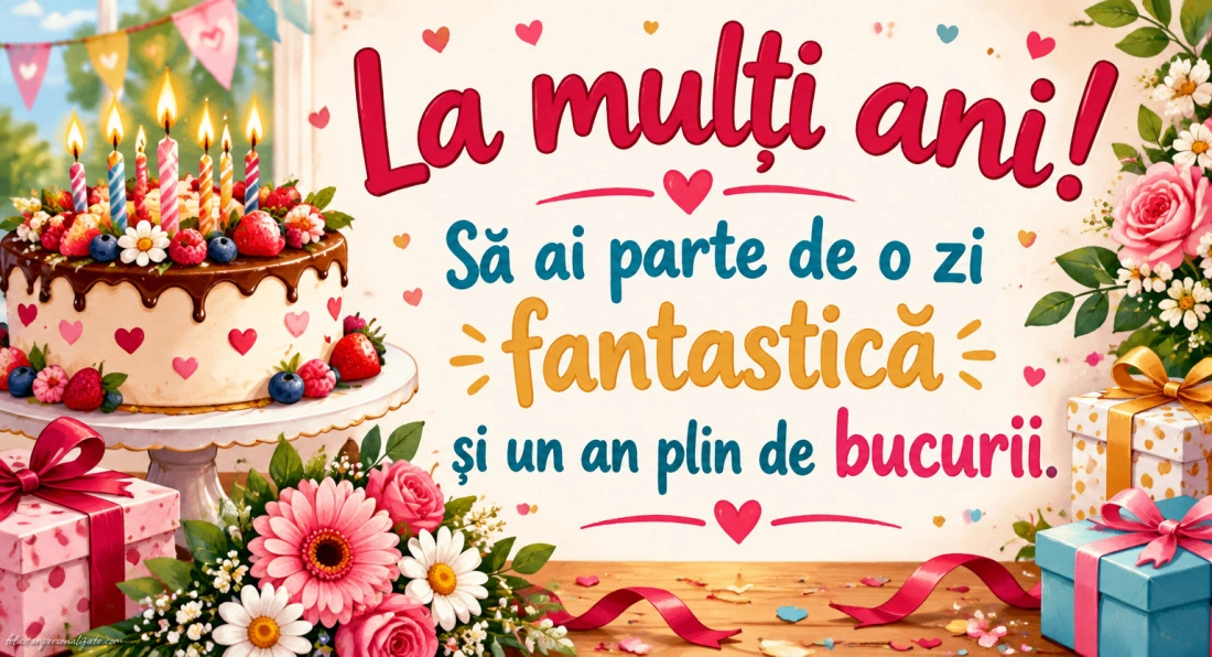 Felicitări cu mesaje pentru aniversare: 