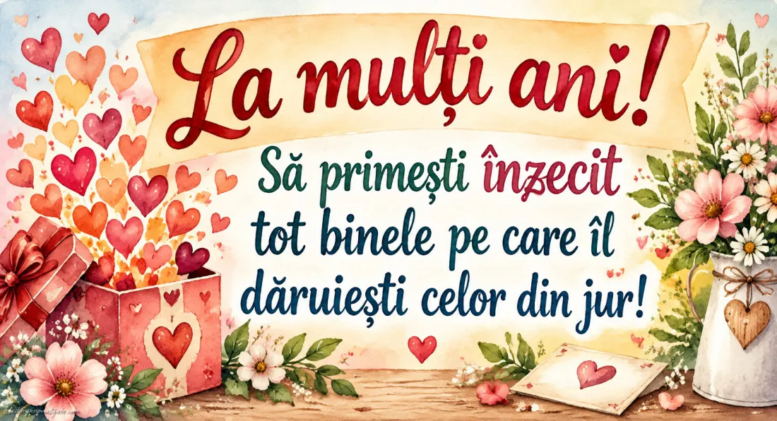 Felicitări cu mesaje pentru aniversare: 