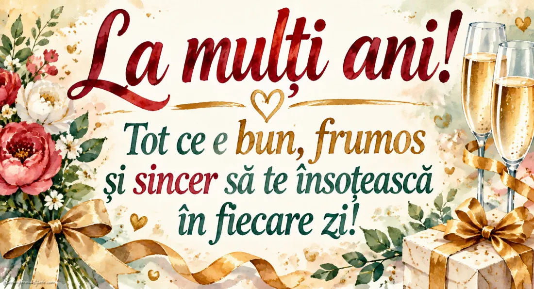 Felicitări cu mesaje pentru aniversare: 