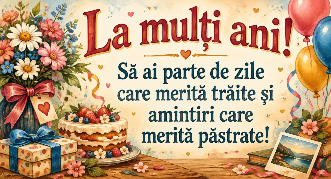 Felicitări cu mesaje pentru aniversare: 