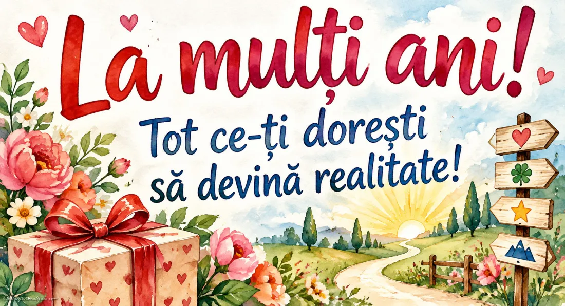 Felicitări cu mesaje pentru aniversare: 