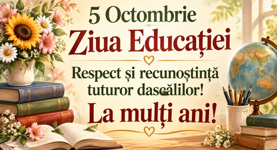 Imagini de Ziua Educației (5 Octombrie): 
