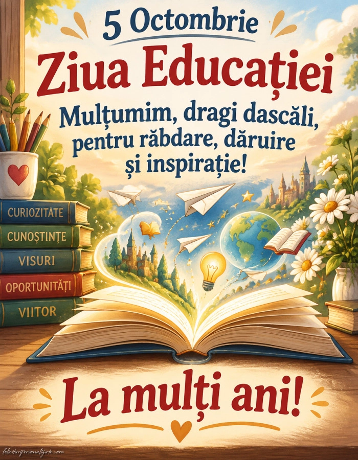 Imagini cu La Mulți Ani de Ziua Educației: 