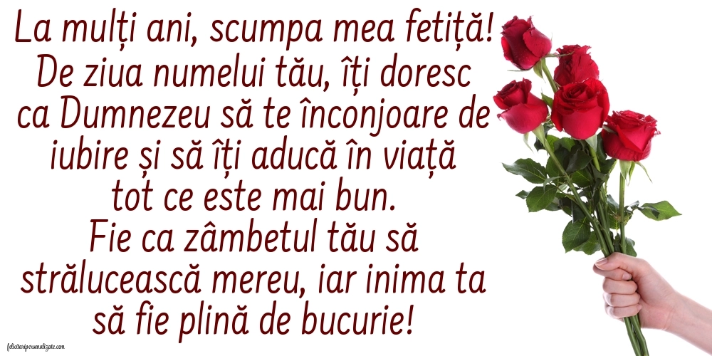 Imagini cu La mulți ani de Ziua Numelui pentru Fiica ta: Flori