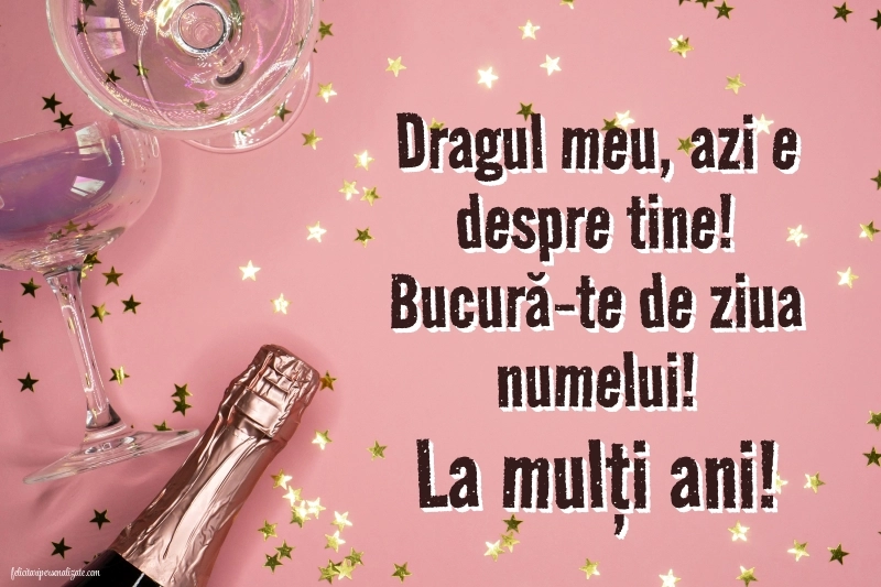 Imagini cu La mulți ani de Ziua Numelui pentru Fiul tău: Șampanie și confetti