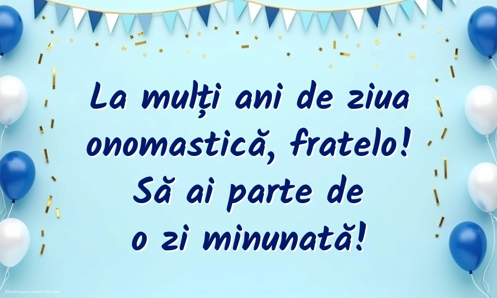 Imagini cu La mulți ani de Ziua Numelui Frate: Baloane