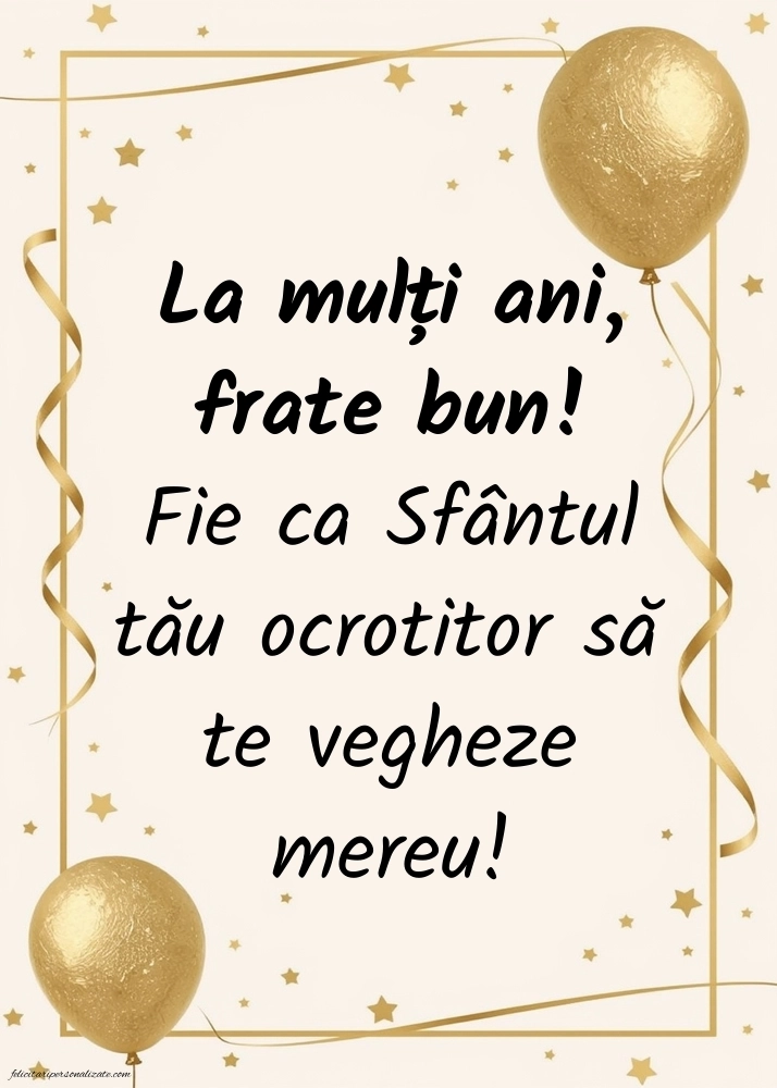 Imagini cu La mulți ani de Ziua Numelui Frate: Baloane