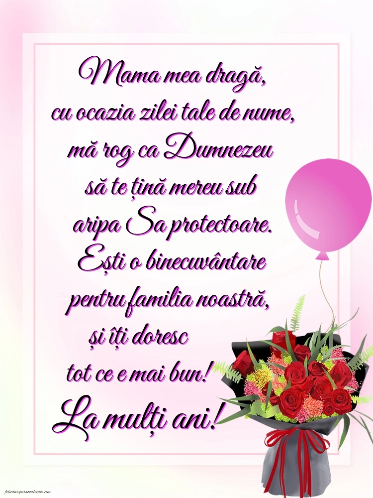 Imagini cu La mulți ani de Ziua Numelui Mama: Flori