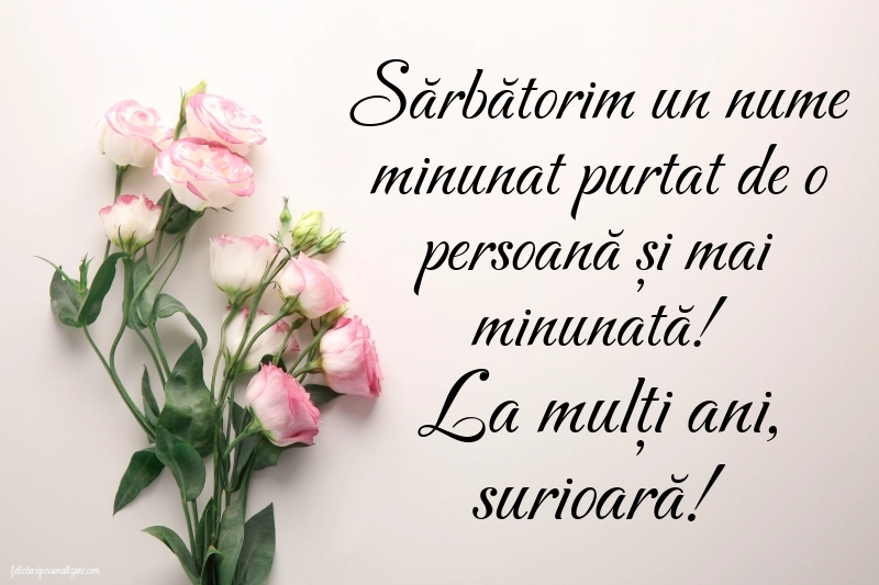 Imagini cu La mulți ani de Ziua Numelui Soră: Flori