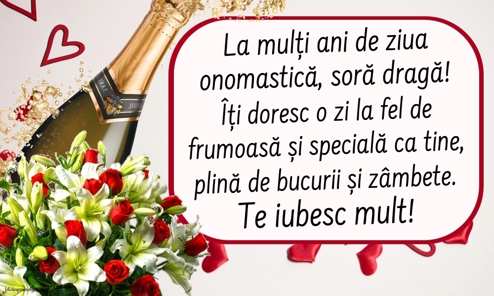 Imagini cu La mulți ani de Ziua Numelui Soră: Flori