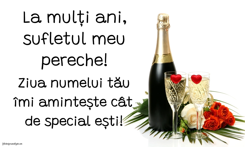 Imagini cu La mulți ani de Ziua Numelui Soț: Șampanie și flori