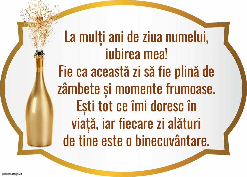 Imagini cu La mulți ani de Ziua Numelui Soț: Șampanie