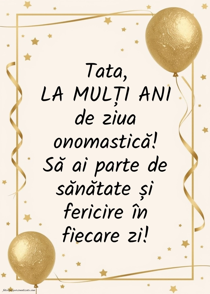 Imagini cu La mulți ani de Ziua Numelui Tata: Baloane