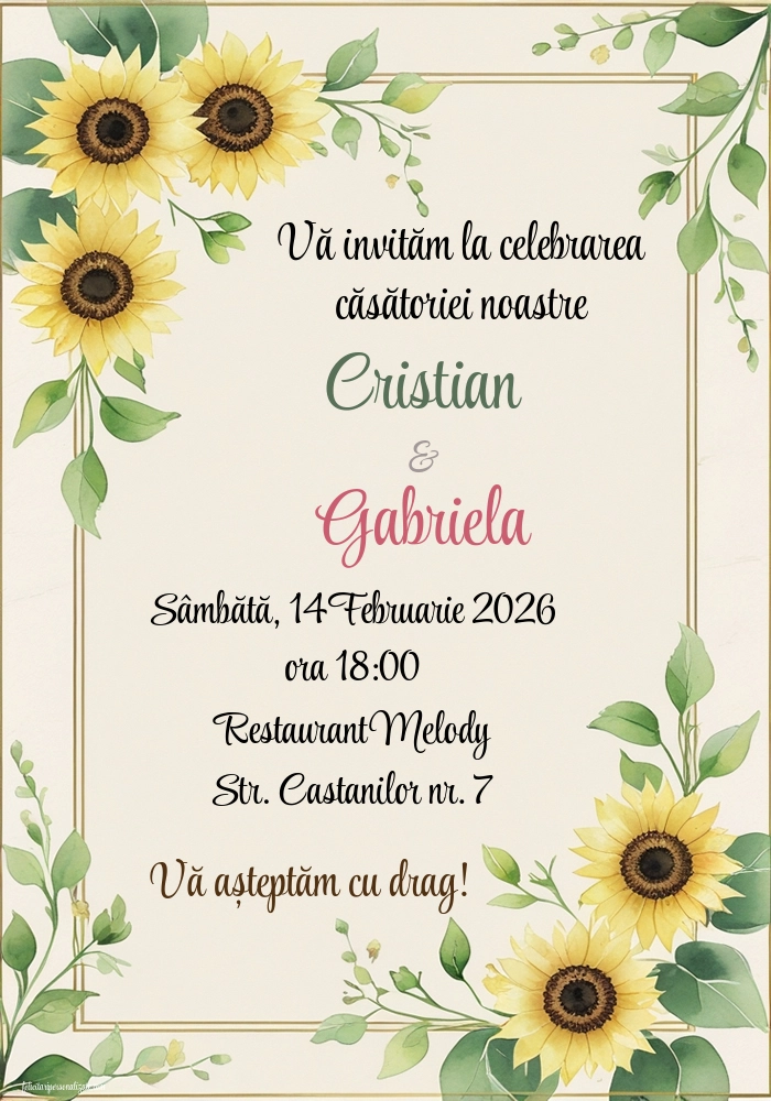 Invitație elegantă