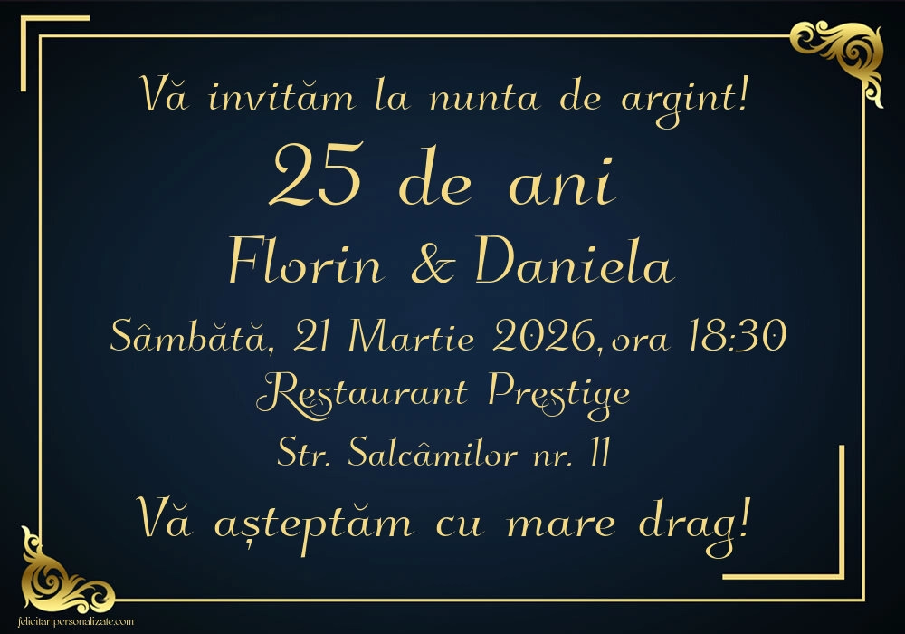 Invitație de lux