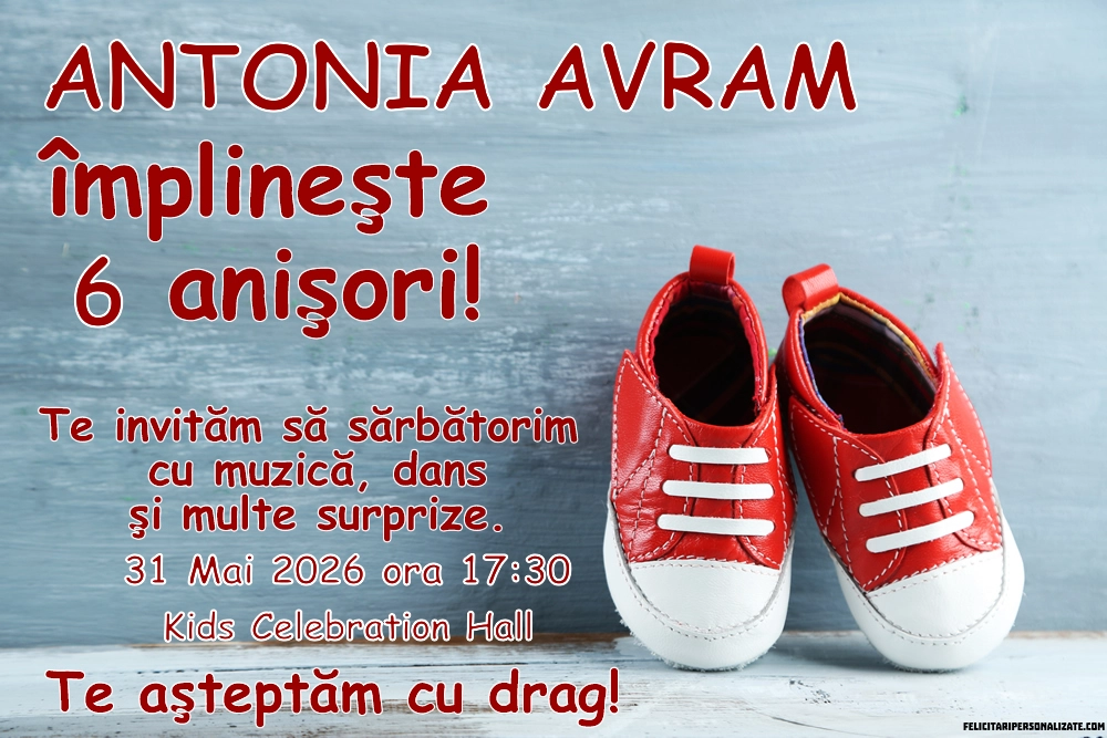 Exemplu completat: Invitație haioasă