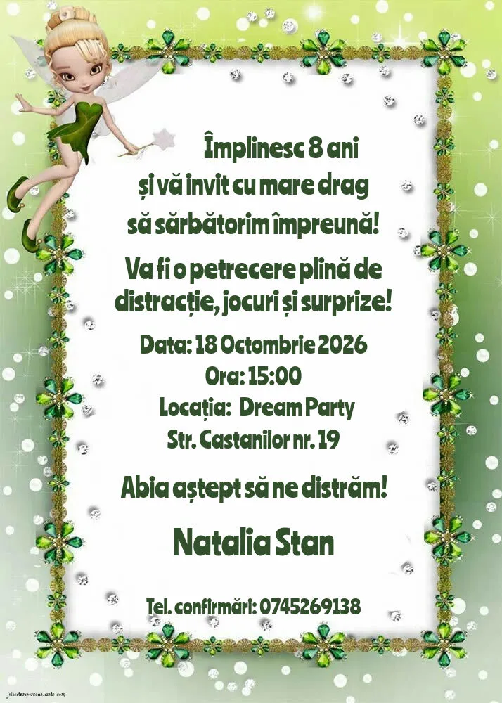 Invitație cu Clopoțica