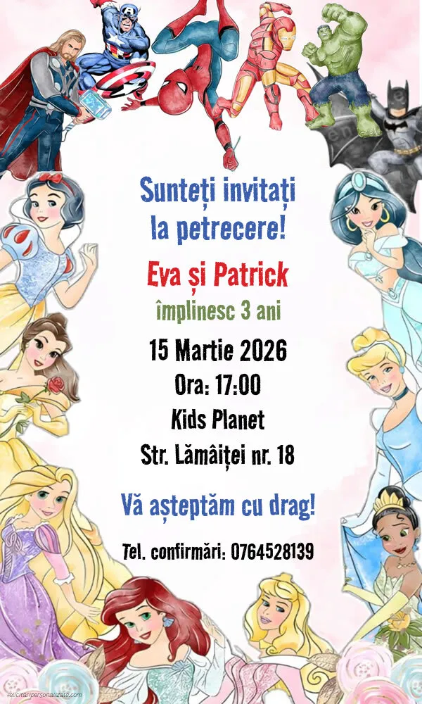 Invitație pentru gemeni