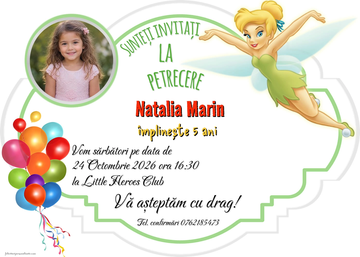 Invitație cu Clopoțica