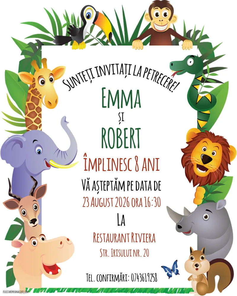 Invitație pentru gemeni