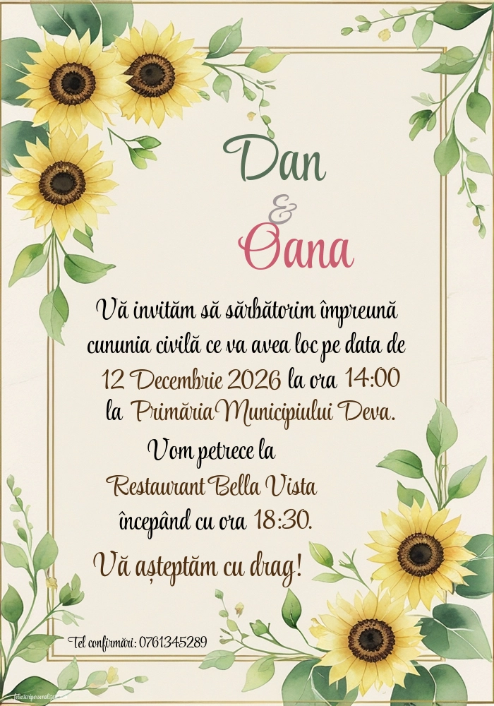 Invitație elegantă