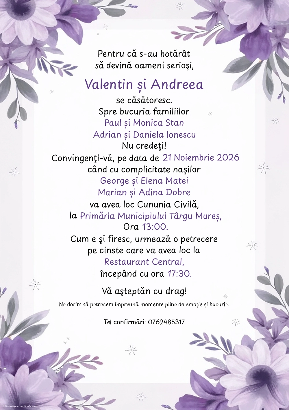 Invitație amuzantă