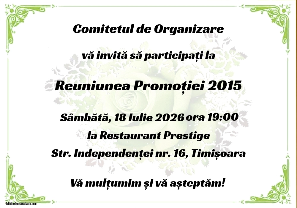 Invitație cu party
